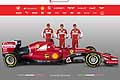 Ferrari SF15-T con Esteban Gutierrez , Kimi Raikkonen e Sebastian Vettel