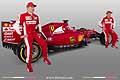 Ferrari SF15-T driver F1 Kimi Raikkonen e Sebastian Vettel