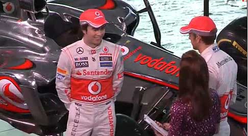 McLaren Formula 1 2013 - McLaren MP4-28 drivers Segio Perez e Jenson Button