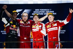 F1: entrambe le Ferrari a podio contro una Mercedes in difficolt