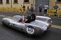 Lotus Eleven del 1956 con il driver Nikolaos BAKOS (GR) e codriver Evangelos BARDIS (GR) alle 1000 Miglia 2021, sfilata a Reggio Emilia con il numero di gara 363