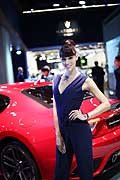 Maserati GranTurismo MS e hostess al Salone di Francoforte 2017