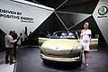 Skoda Vision E Concept car anteriore al Francoforte Motor Show 2017