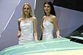 Skoda Vision S Concept and beautiful girls at the Geneva Motor Show 2016